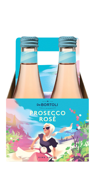 DE BORTOLI King Valley Prosecco Rose NV Piccolo  (200ml)