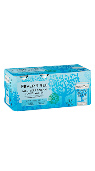 FEVER TREE Mediterranean Tonic Water Can 3x8Pk 150ml  (150ml)