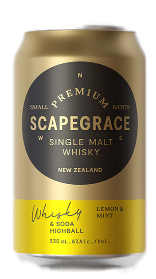 SCAPEGRACE  Whisky Lemon Mint 330ml (6X4 PK CANS)  (330ml)