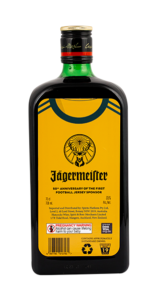 JAGERMEISTER Jagermeister Football Label Limited Editon Bottle  (6x700ml)  (700ml)