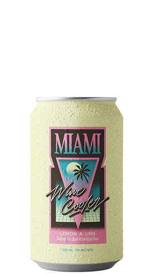 MIAMI WINE COOLER Lemon Lime 5% 330ml  (330ml)